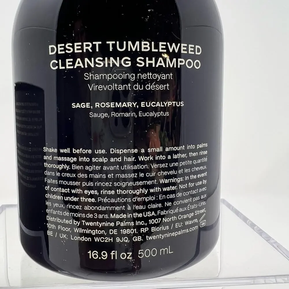 NIB 29 Palms Shampoo Desert Tumble Weed Cleansing Shampoo